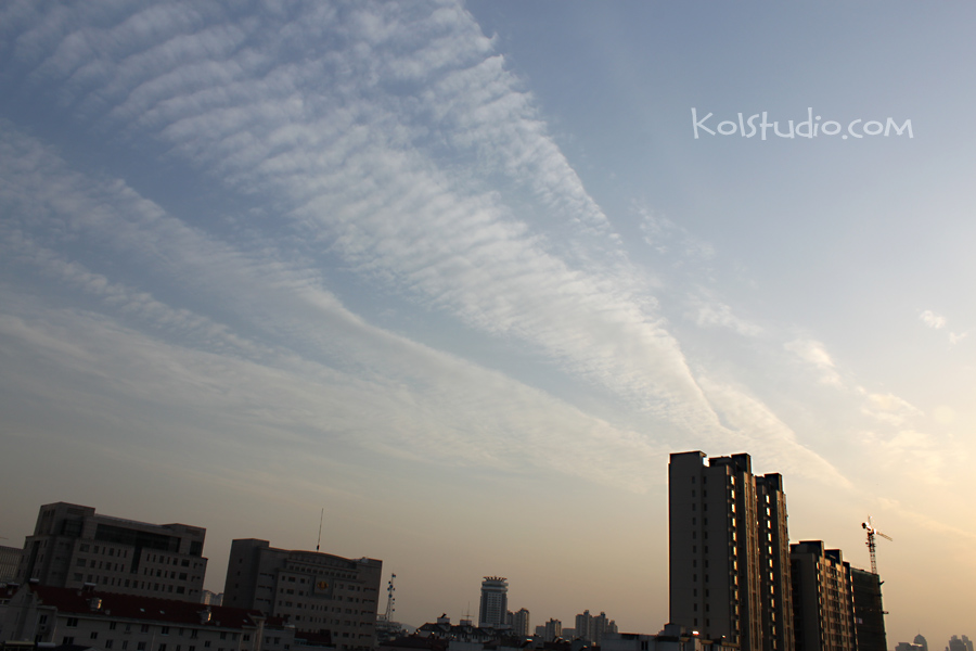 城区夕阳景色 城区夕阳景色